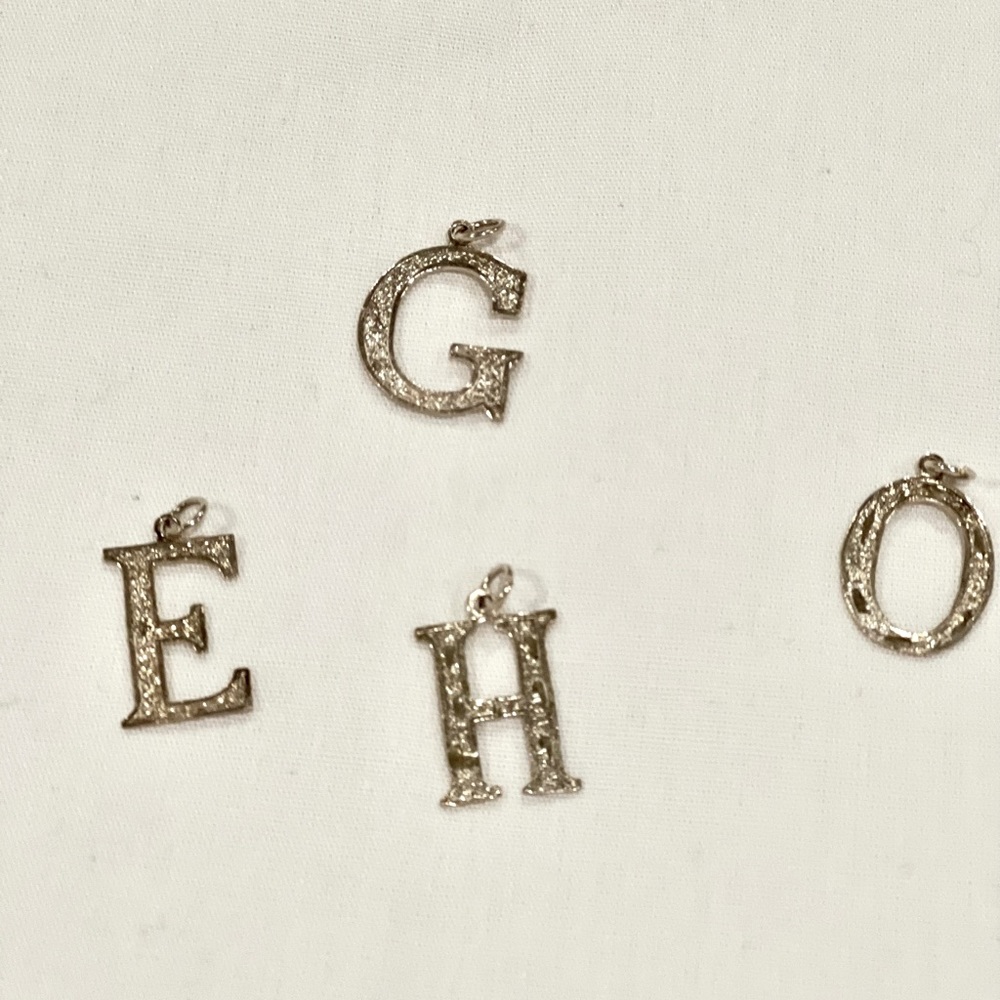 Sterling Silver Initial Charms